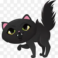诡异的黑猫