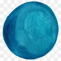 蓝色水彩圆形背景