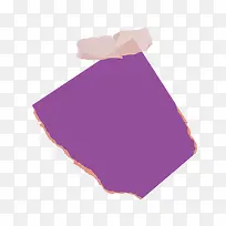 矢量紫色残缺贴纸透明胶带