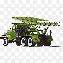 矢量手绘武器车