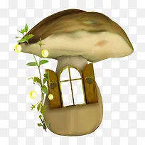 棕色蘑菇窗户