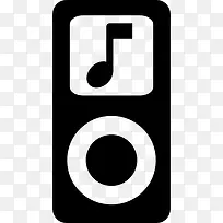 苹果的iPod音乐音符符号图标