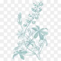 绿色漂亮花叶