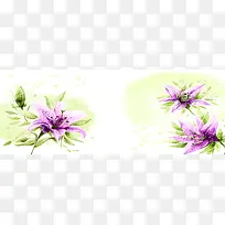 紫色花朵背景