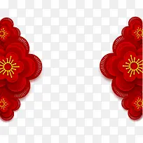 红色中国传统节日装饰背景