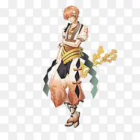白色游戏绅士服饰