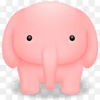 大象粉红动物卡通