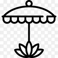 佛教的莲花图标