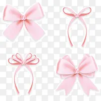 粉红蝴蝶丝带装饰