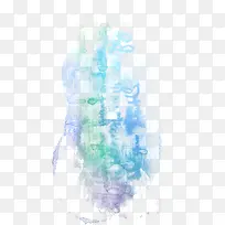 漂亮彩色烟雾