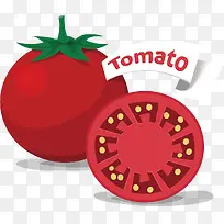 矢量西红柿番茄蔬菜素材