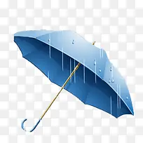 雨中雨伞插画矢量素材