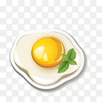 卡通煎蛋食物设计