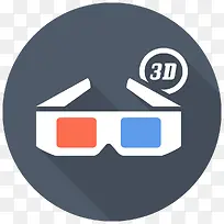 3 d眼镜图标