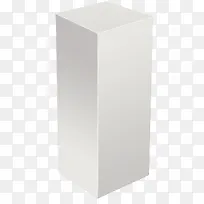 白色立体长方形盒子