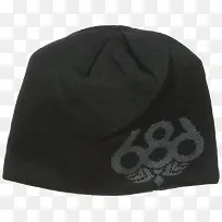 黑色针织帽