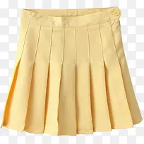 蒸汽波风格黄色短裙