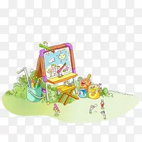 手绘画板画笔素材