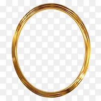 一个金色的圆环