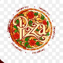 披萨标志设计