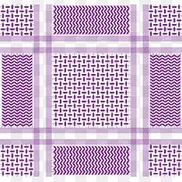 紫色几何花纹头巾