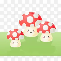 可爱的红蘑菇