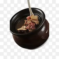 瓦罐里的香菇排骨汤