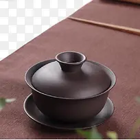 紫砂盖碗泡茶碗