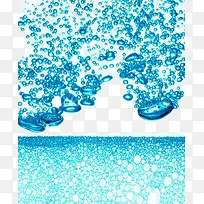 蓝色水滴装饰