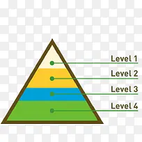矢量三角形金字塔
