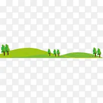 绿色草地矢量图
