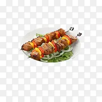 蔬菜加肉烤串