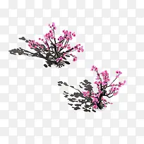 游戏中的立体桃花树