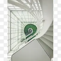螺旋楼梯白色支架