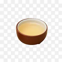 磨砂陶瓷碗里的蜂王浆
