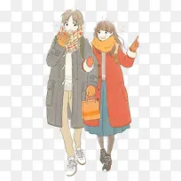 卡通情侣