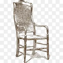 欧式古典藤椅装饰