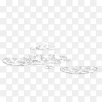 白色创意水渍