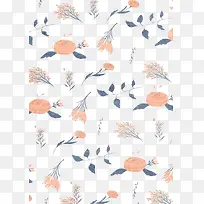 浅色碎花书刊封面素材