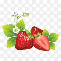 逼真的草莓