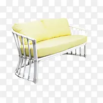 黄色坐垫椅子