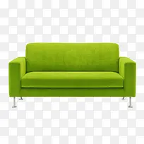 绿色时尚靠背多人沙发