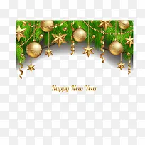 圣诞节松树背景装饰矢量图