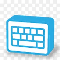 蓝色发光键盘