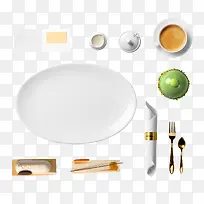 创意合成厨房用品白色的盘子餐具