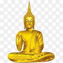 金黄色印度佛祖