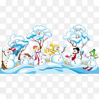 卡通雪人