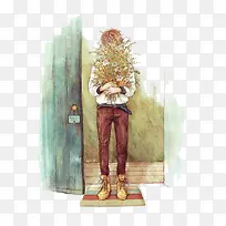 男孩