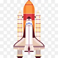 橘色火箭飞船
