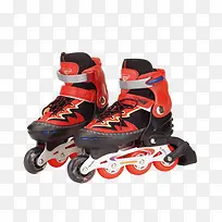 红色溜冰鞋